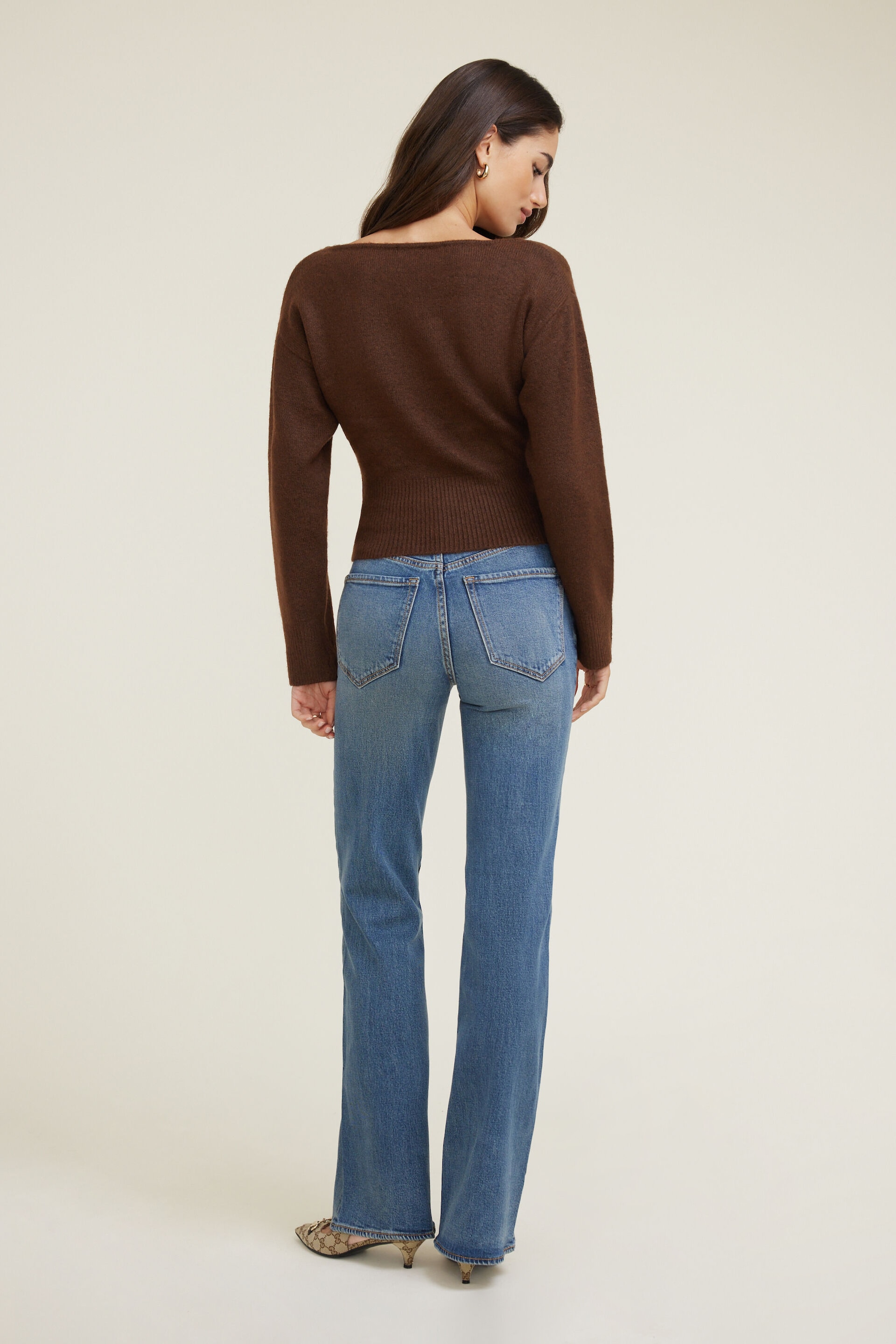 Juliet Cinched Boat Neck Sweater