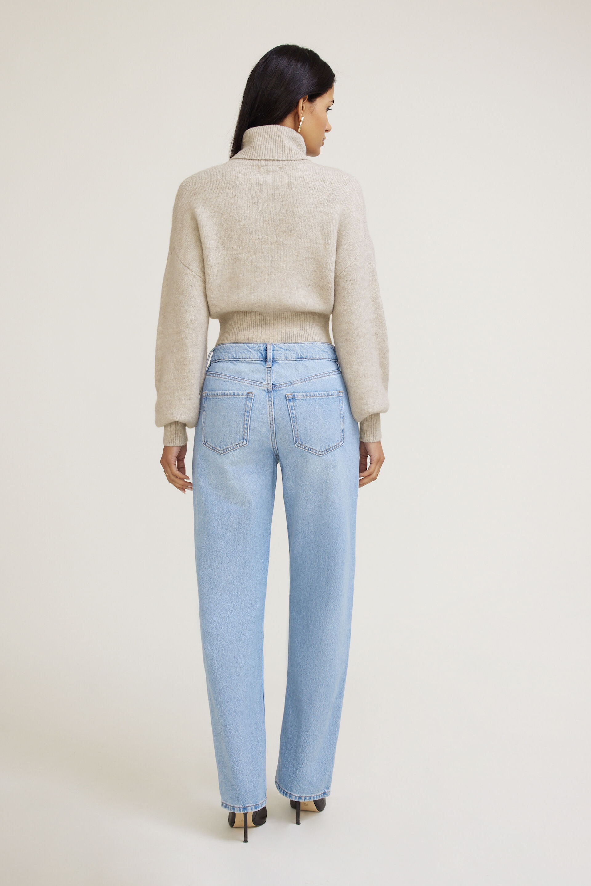 Mika Mid Rise Relaxed Straight Leg Jeans