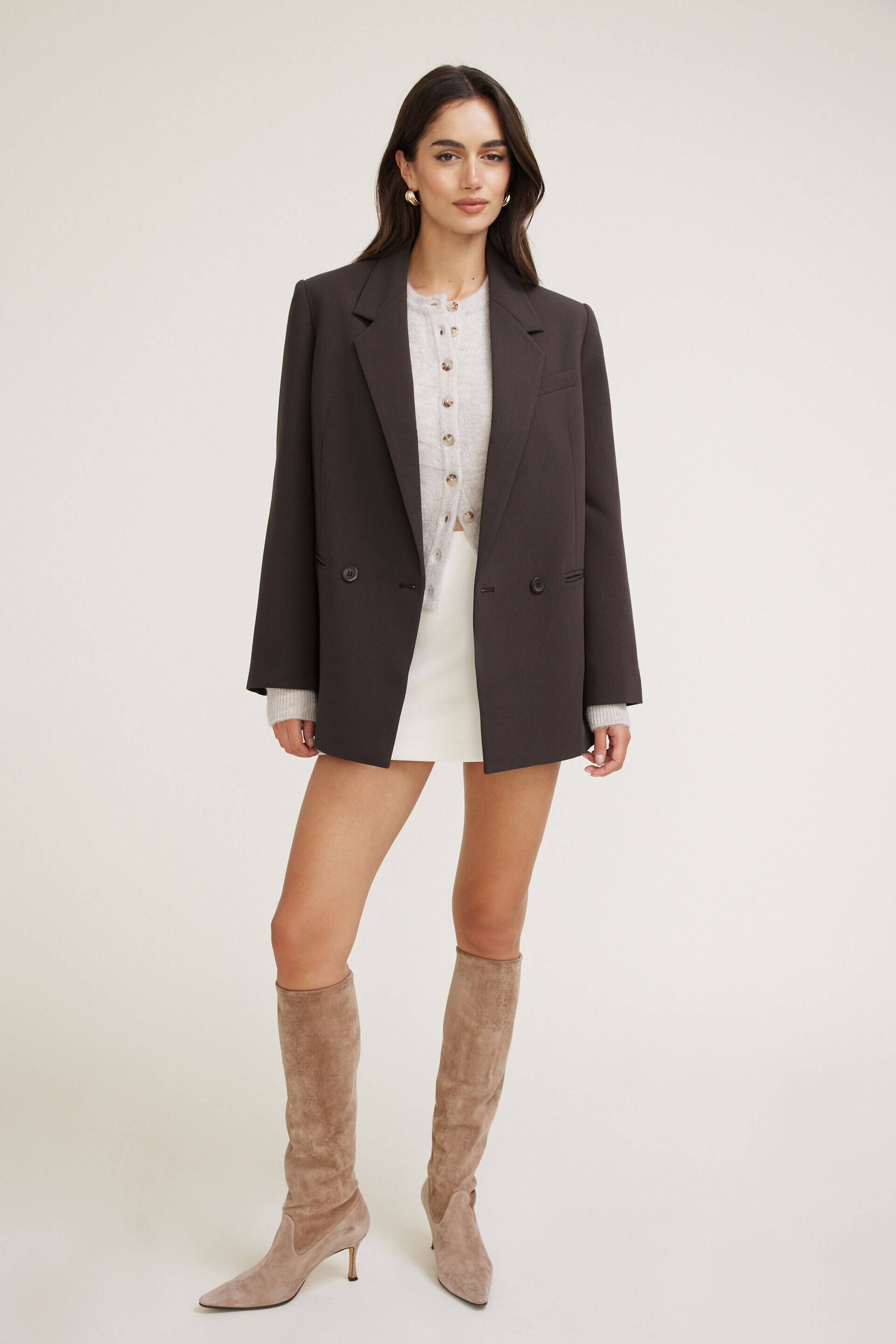 Minijupe Kylie à coutures apparentes