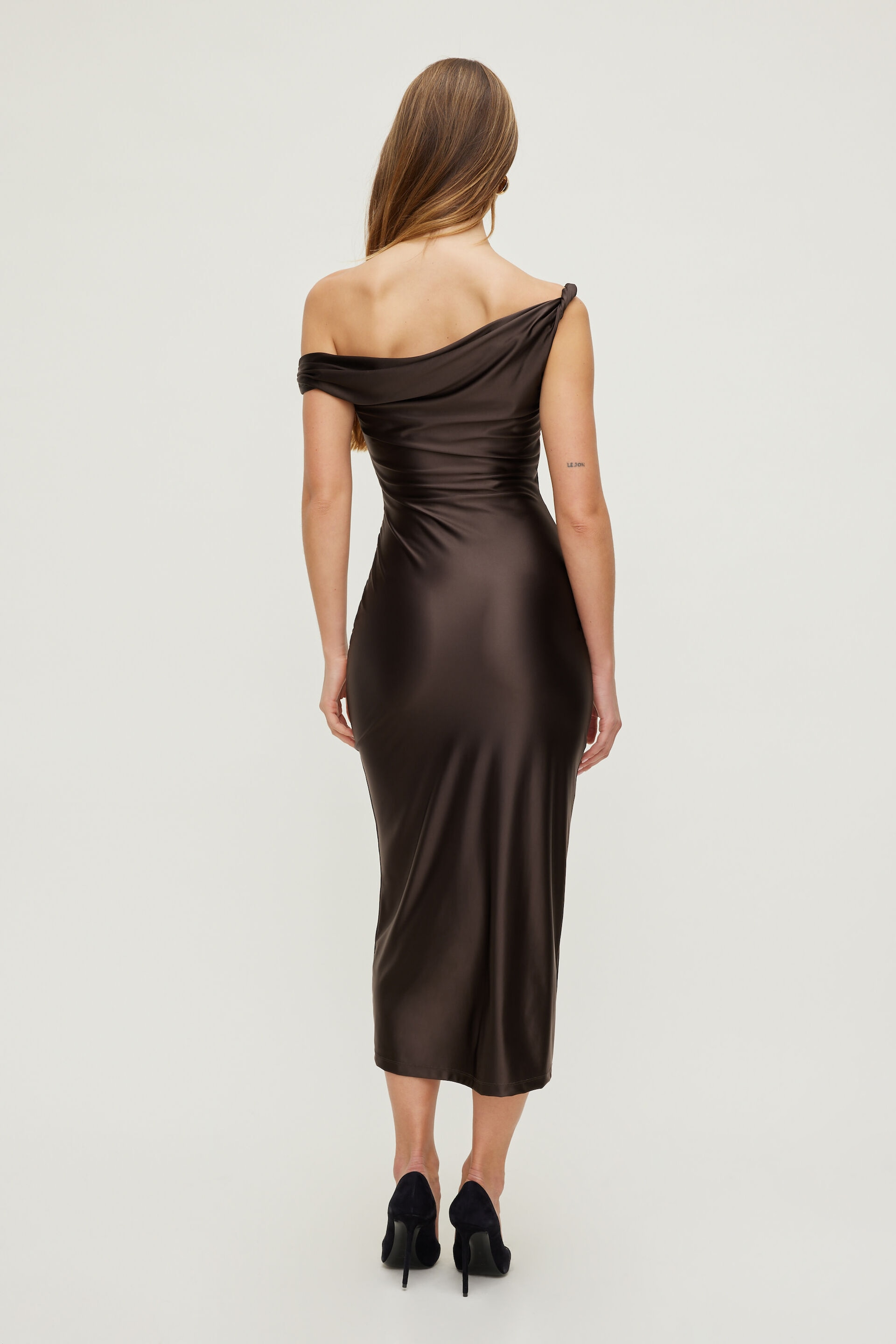 Jayde Stretch Satin Maxi Dress