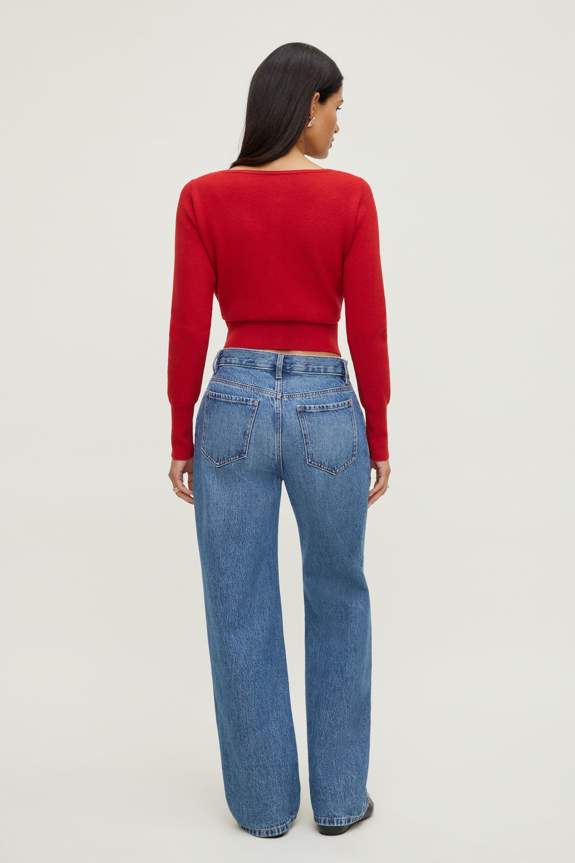 Sara Ribbed Cinch Hem Cardigan