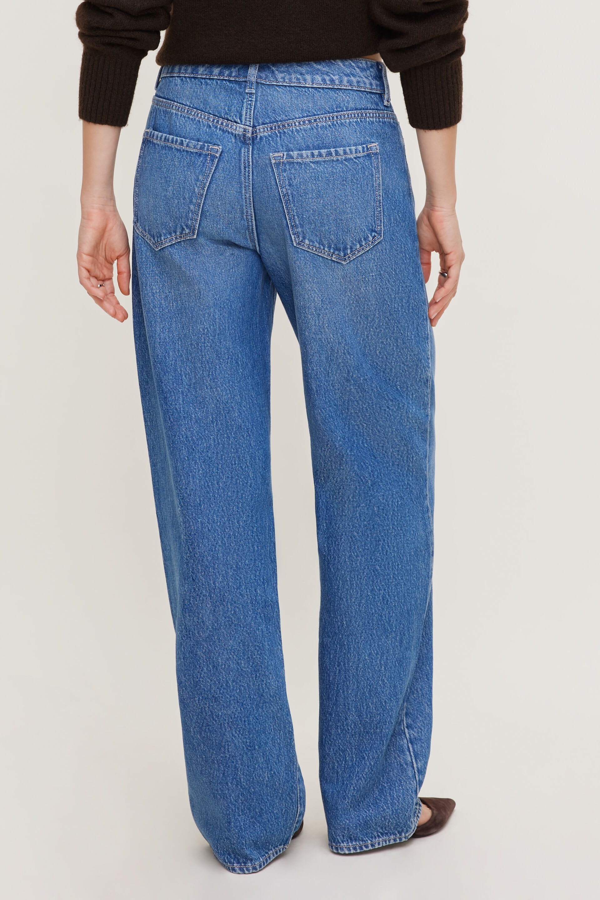 Mika Mid Rise Relaxed Straight Leg Jeans