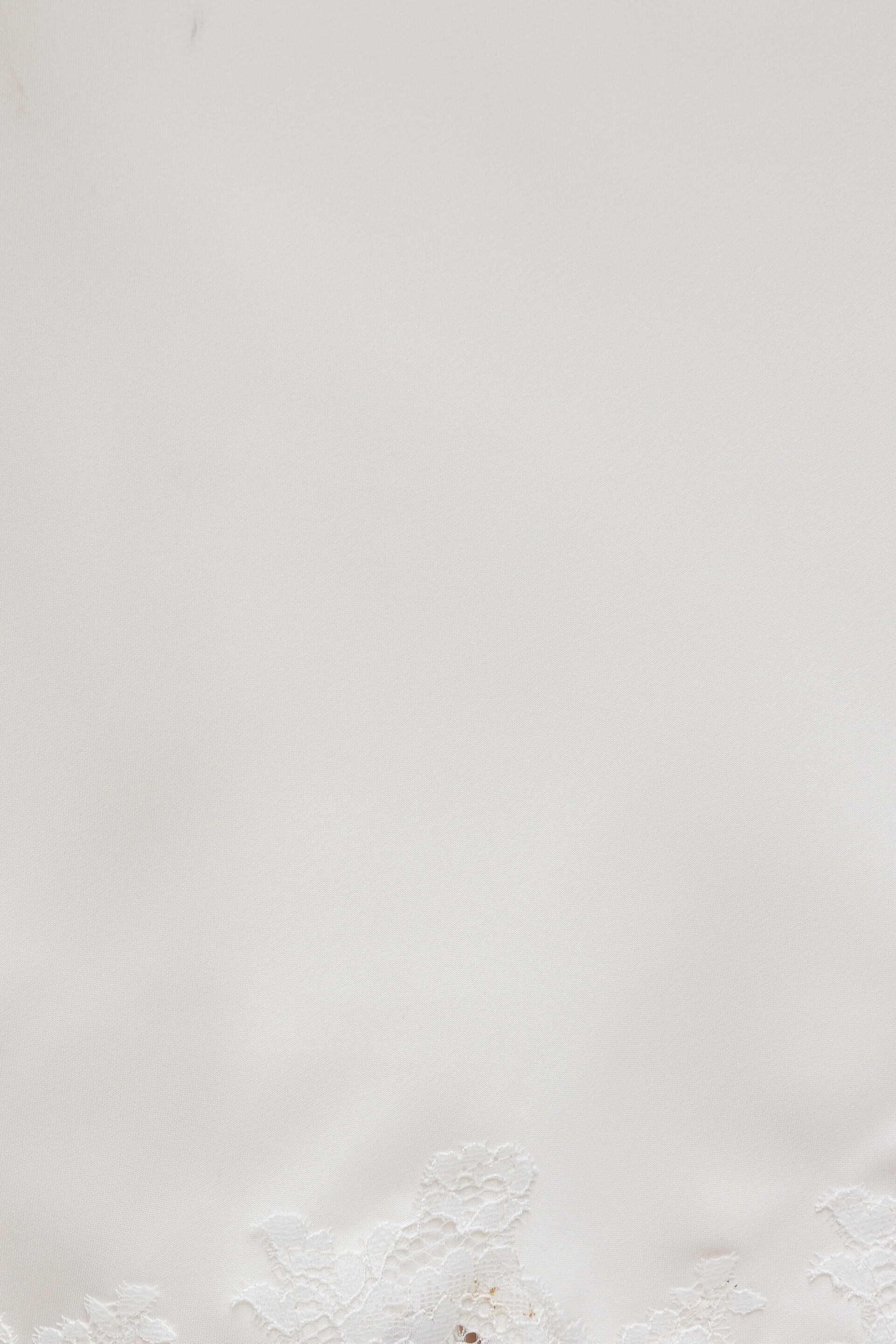 Lace Satin Mini Skirt