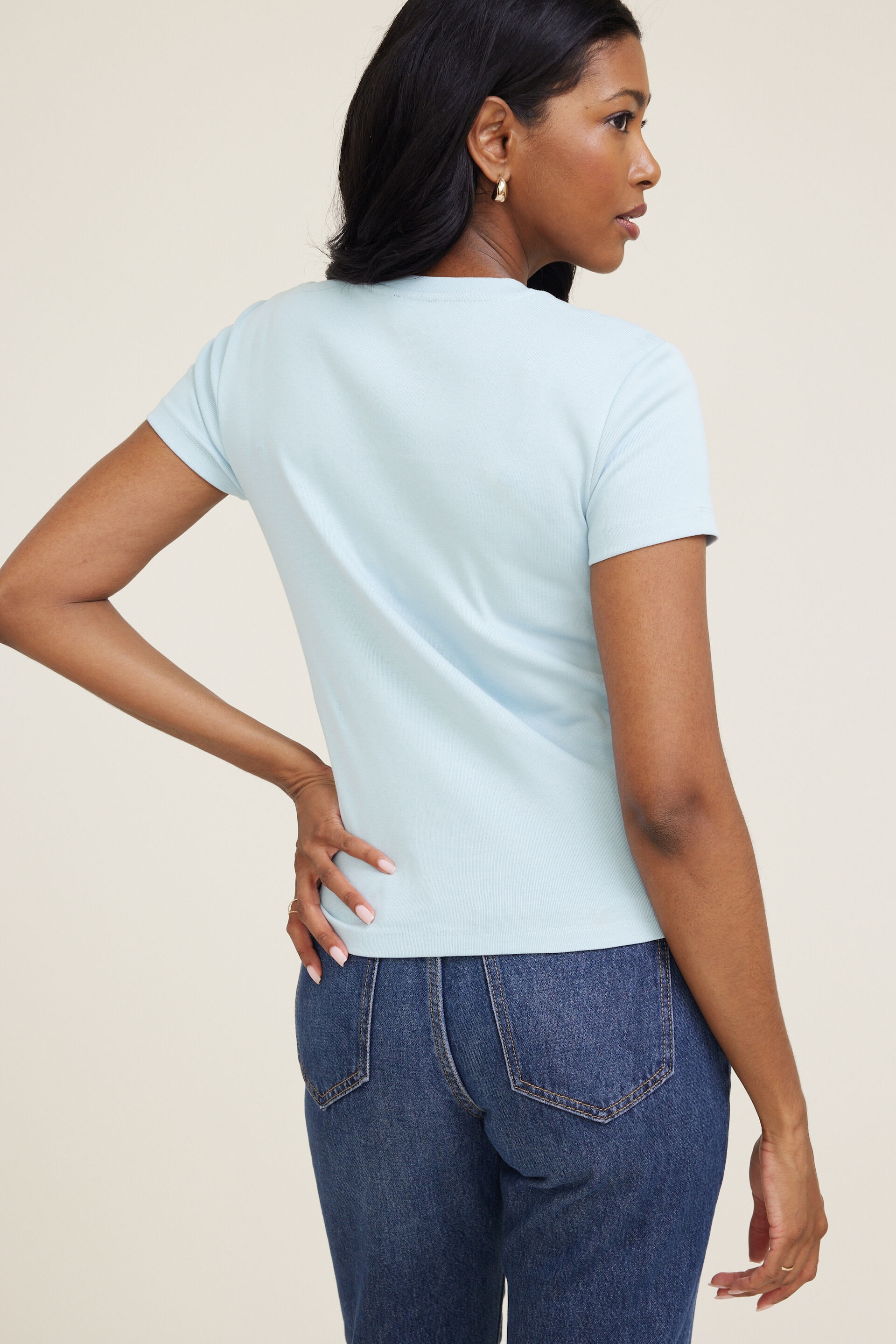 Emy Slim Cotton T Shirt