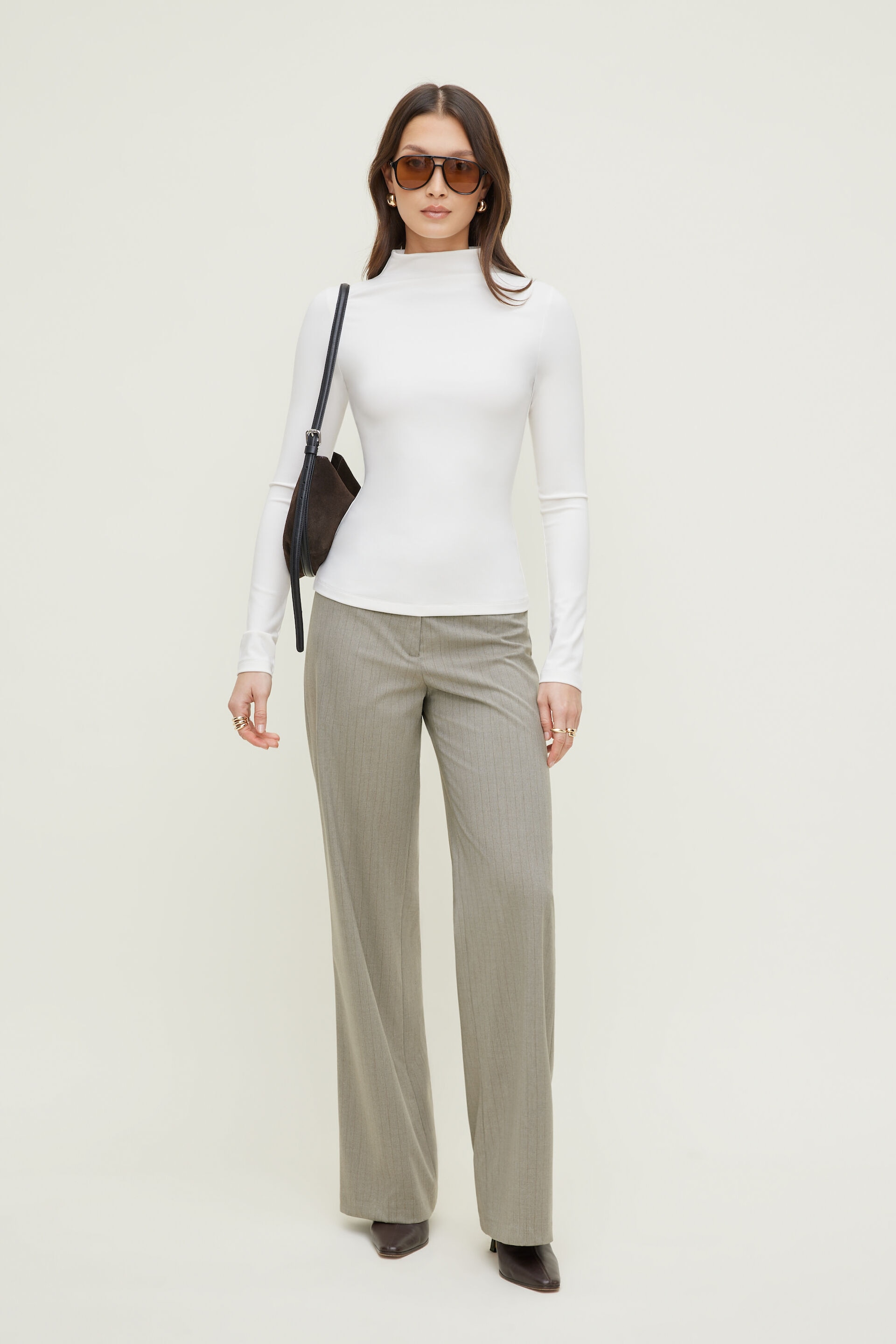 Mock Neck Long Sleeve Top