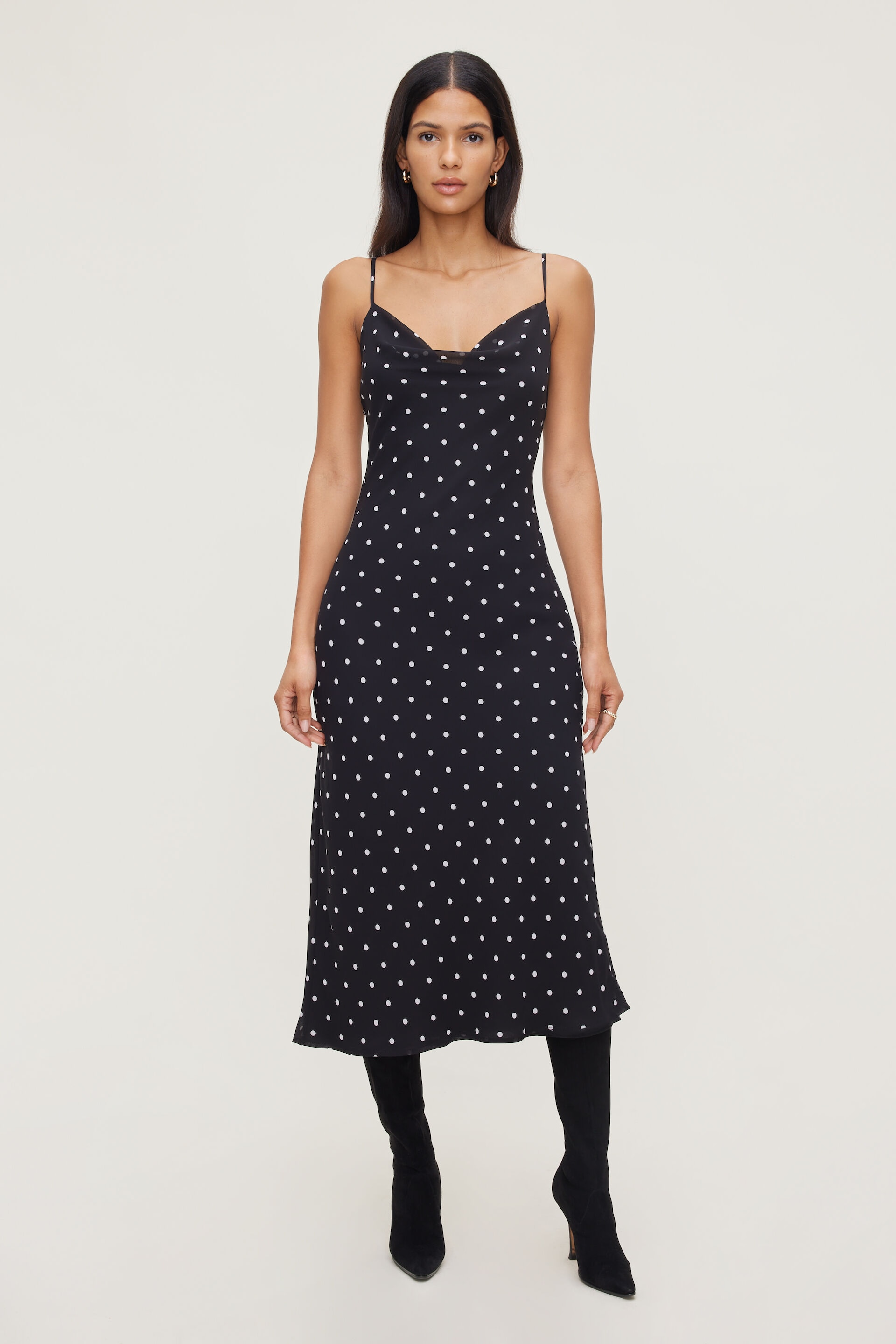 Estera Polka Dot Maxi Dress