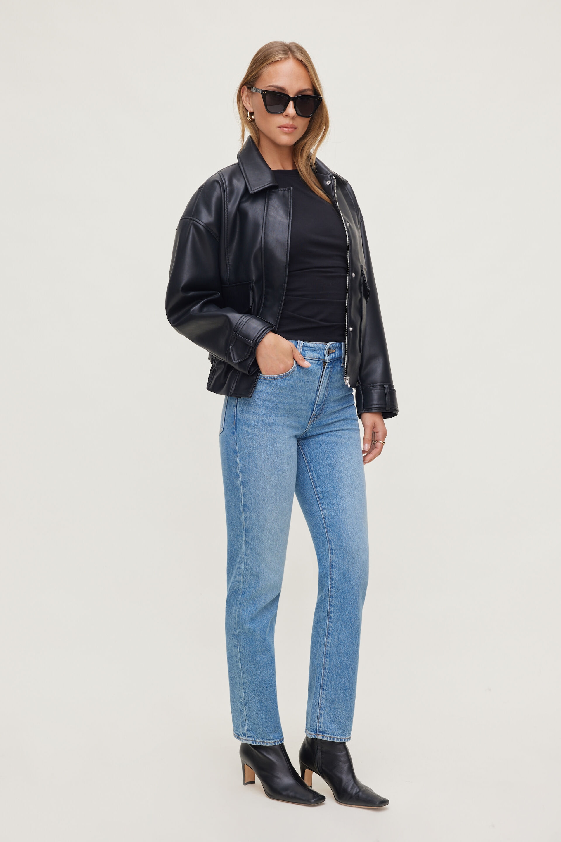 Frenchie High Rise Slim Leg Jeans