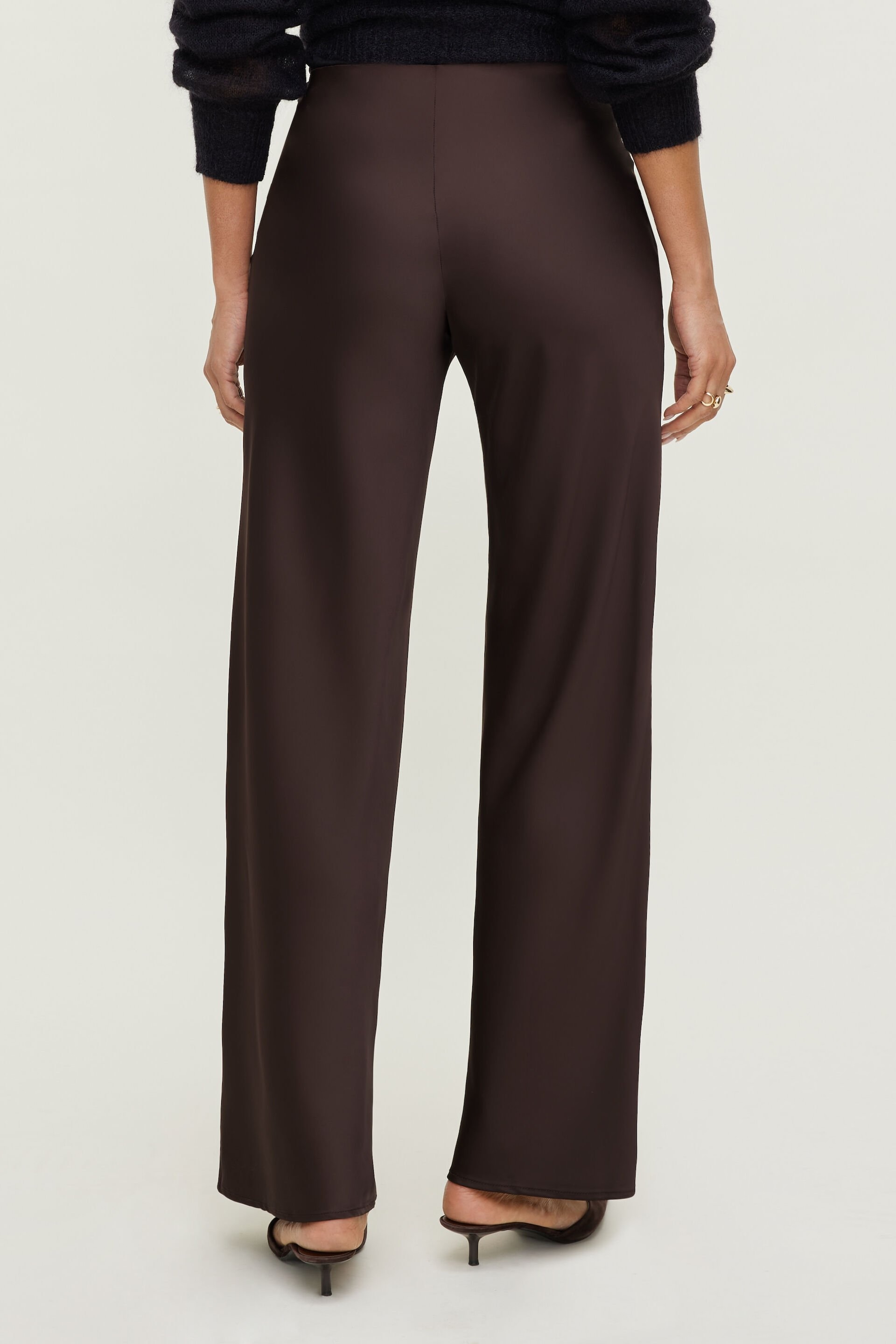 Wide Leg Satin Pants