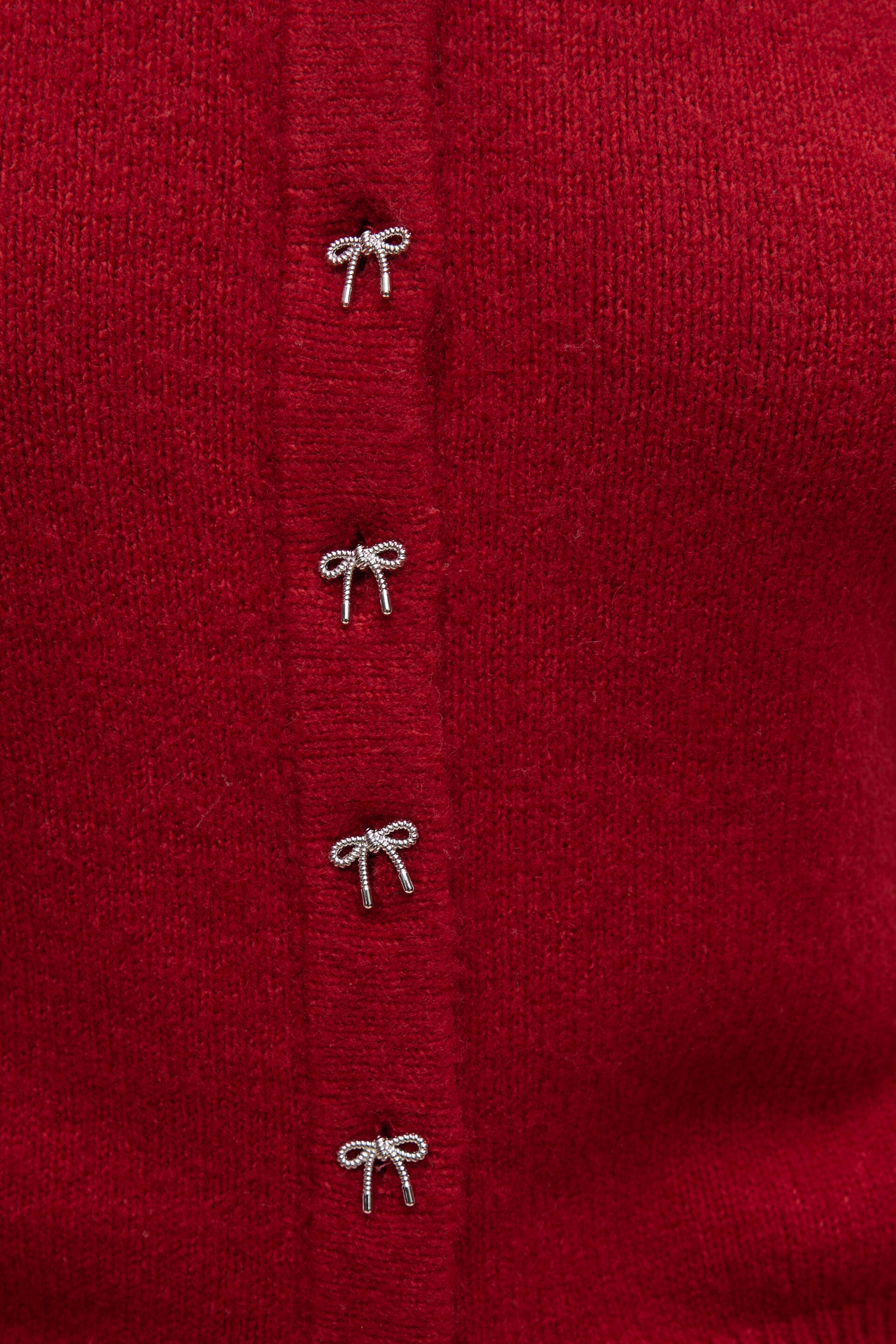 Rebecca Bow Button Cardigan