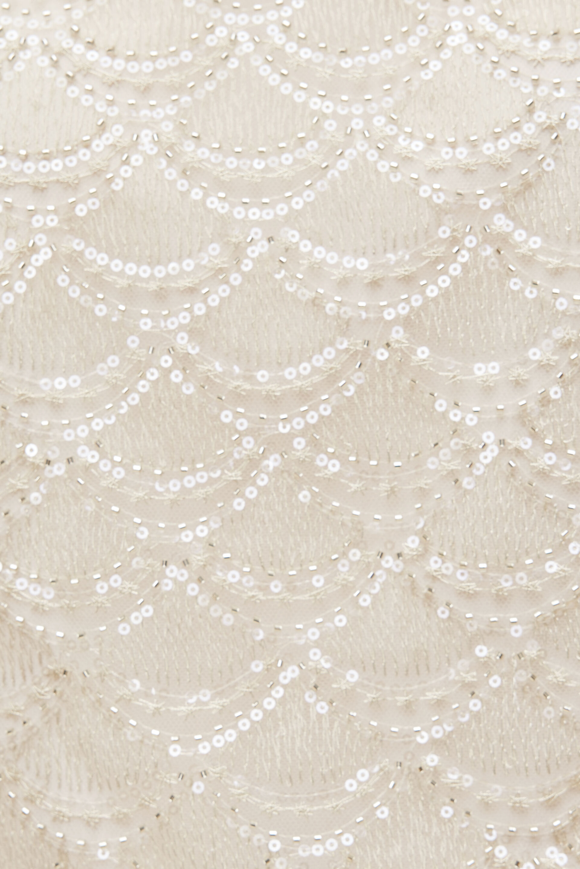 Scalloped Sequin Cami Top