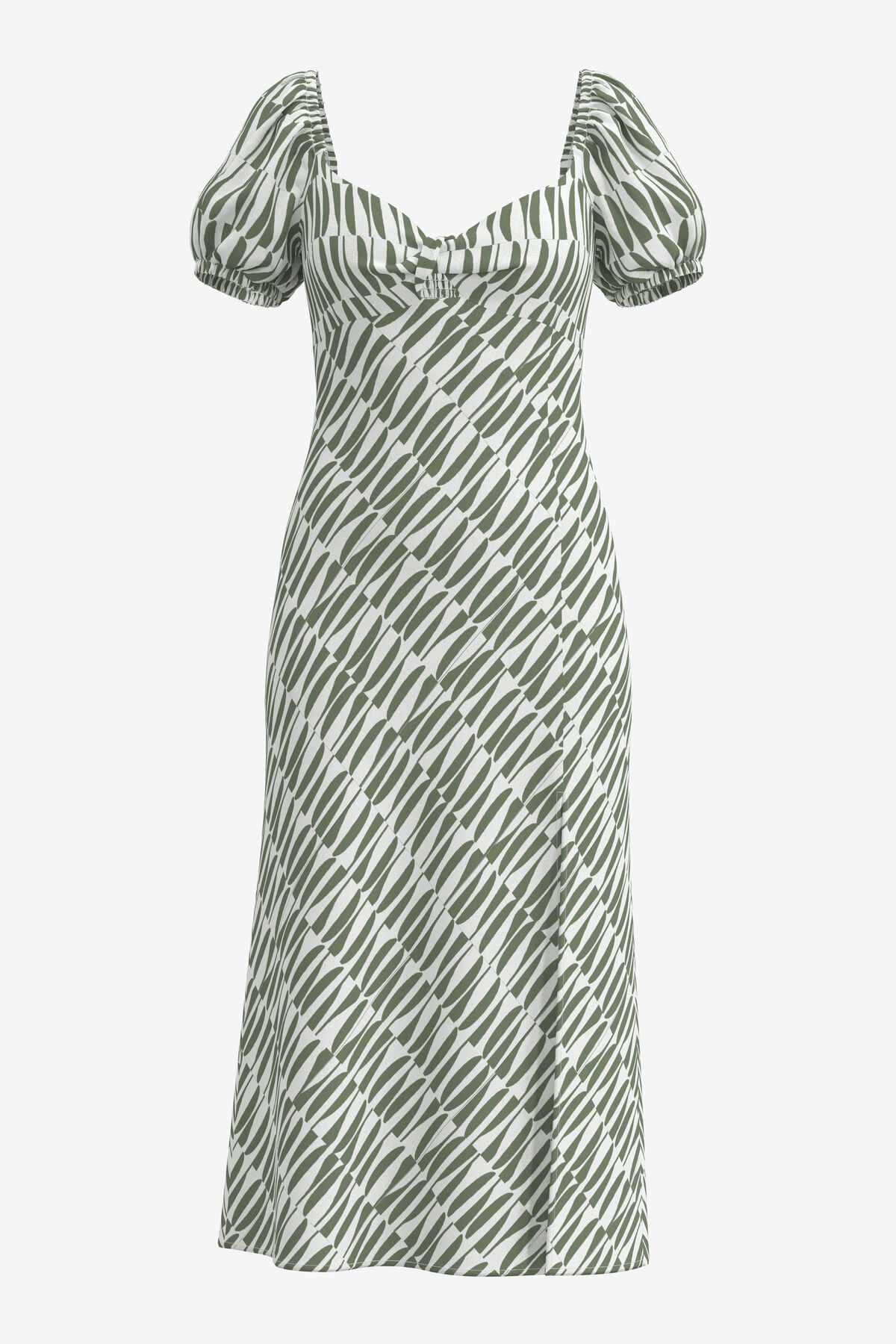 Dynamite Short Sleeve Twist Front Maxi Dress. 5