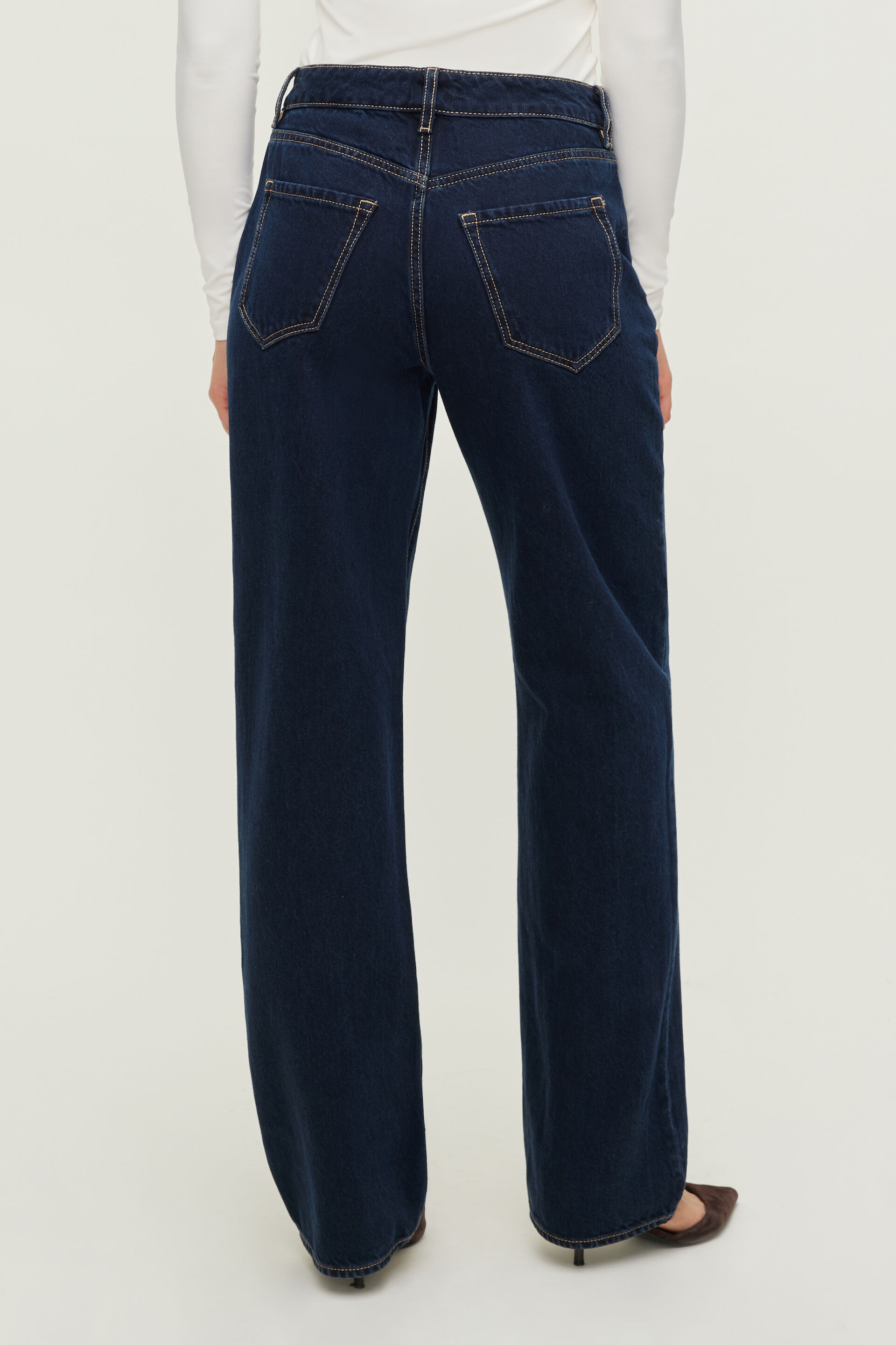 Mika Mid Rise Relaxed Straight Leg Jeans