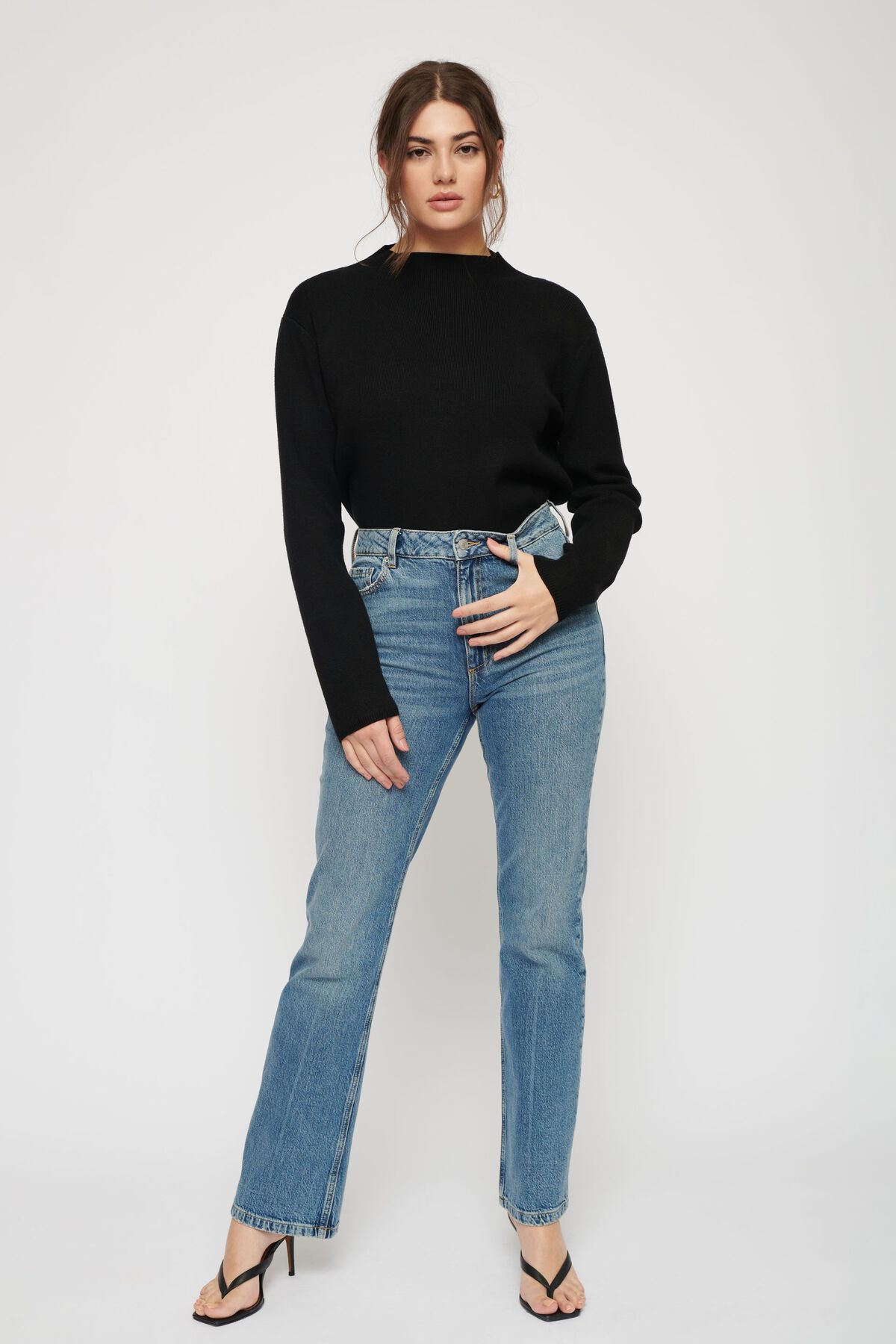 Download Stanley Mock Neck Sweater | Dynamite