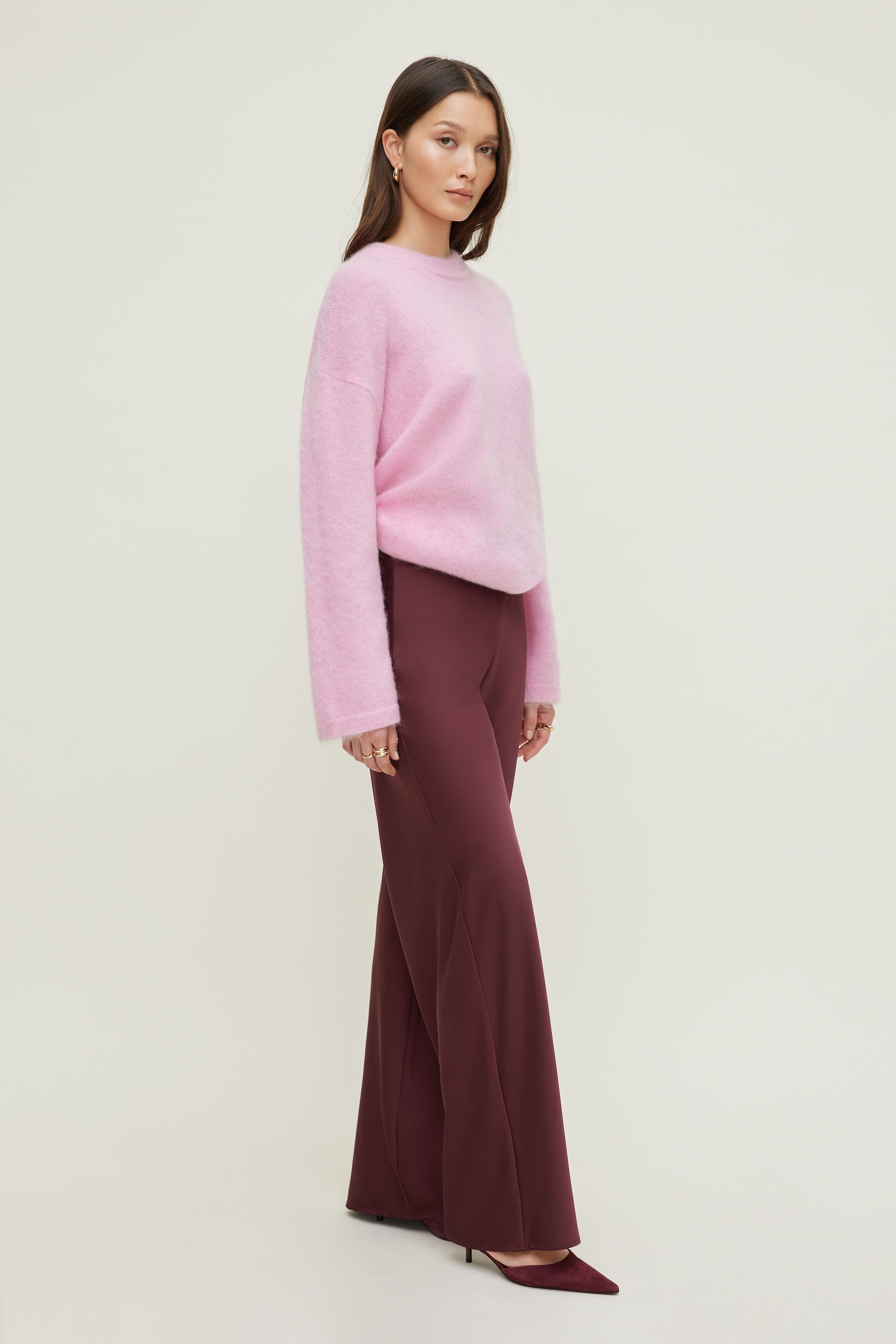 Wide Leg Satin Pants