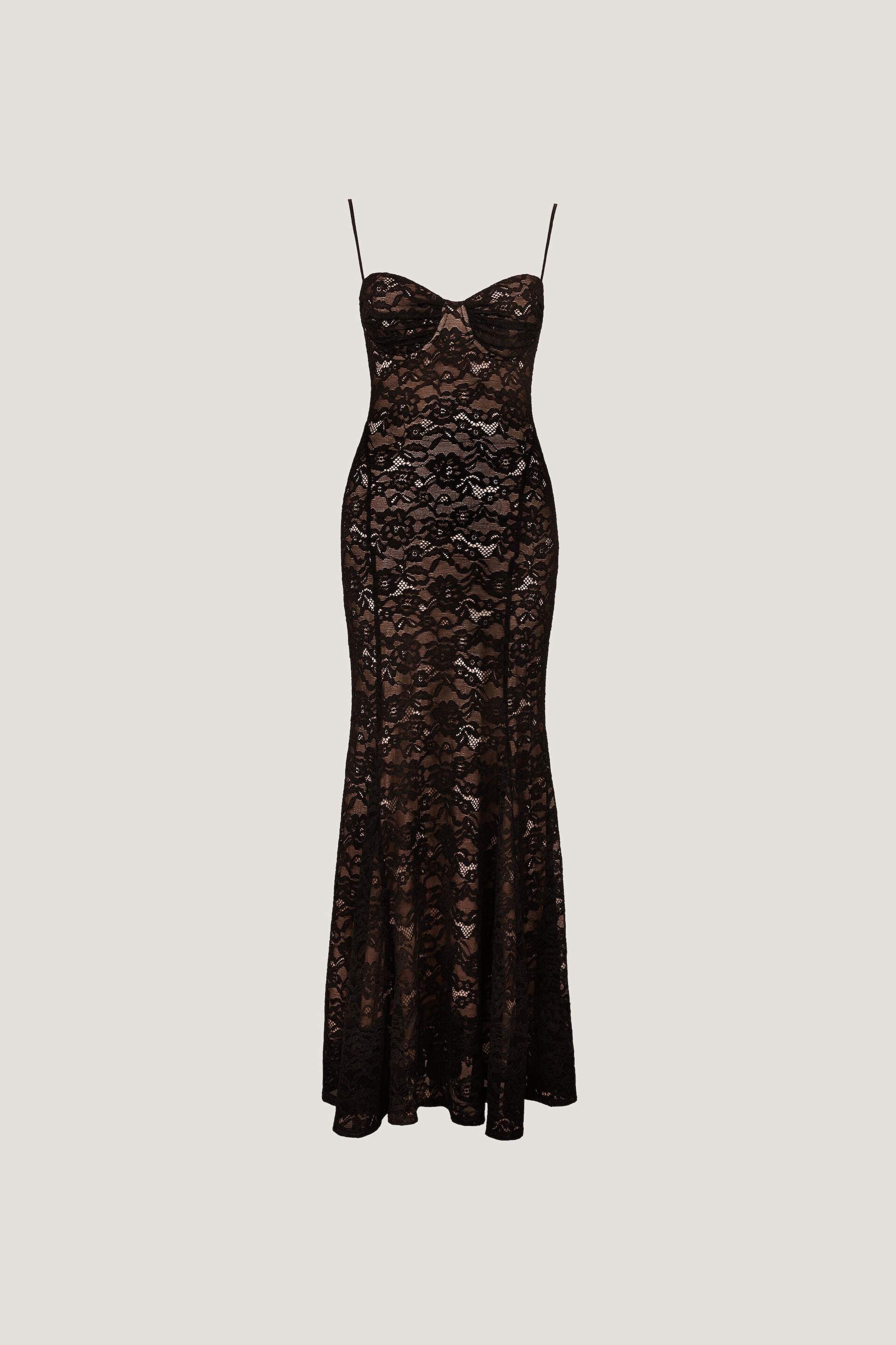 Monet Lace Overlay Maxi Dress