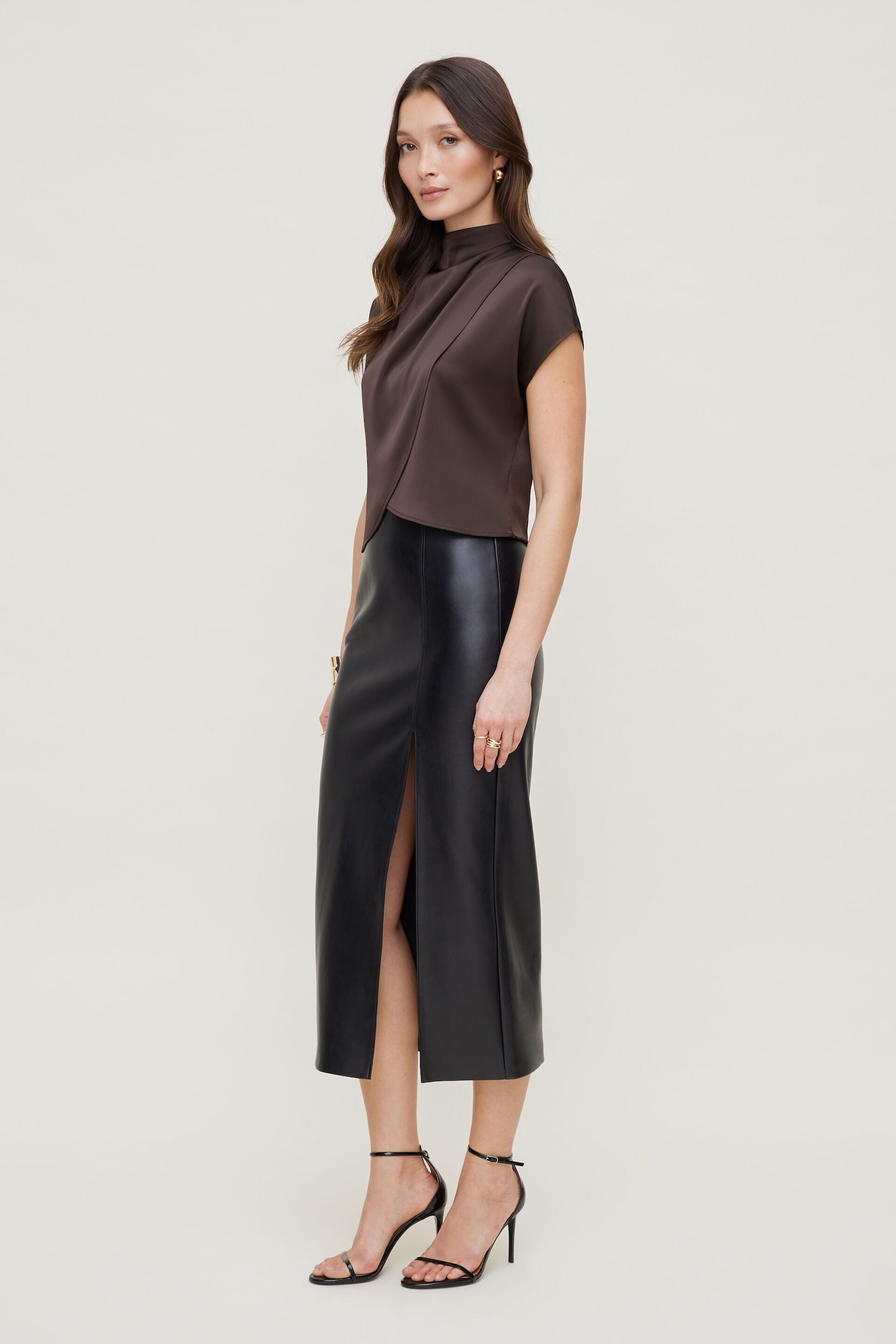 Ella Layered Satin Blouse