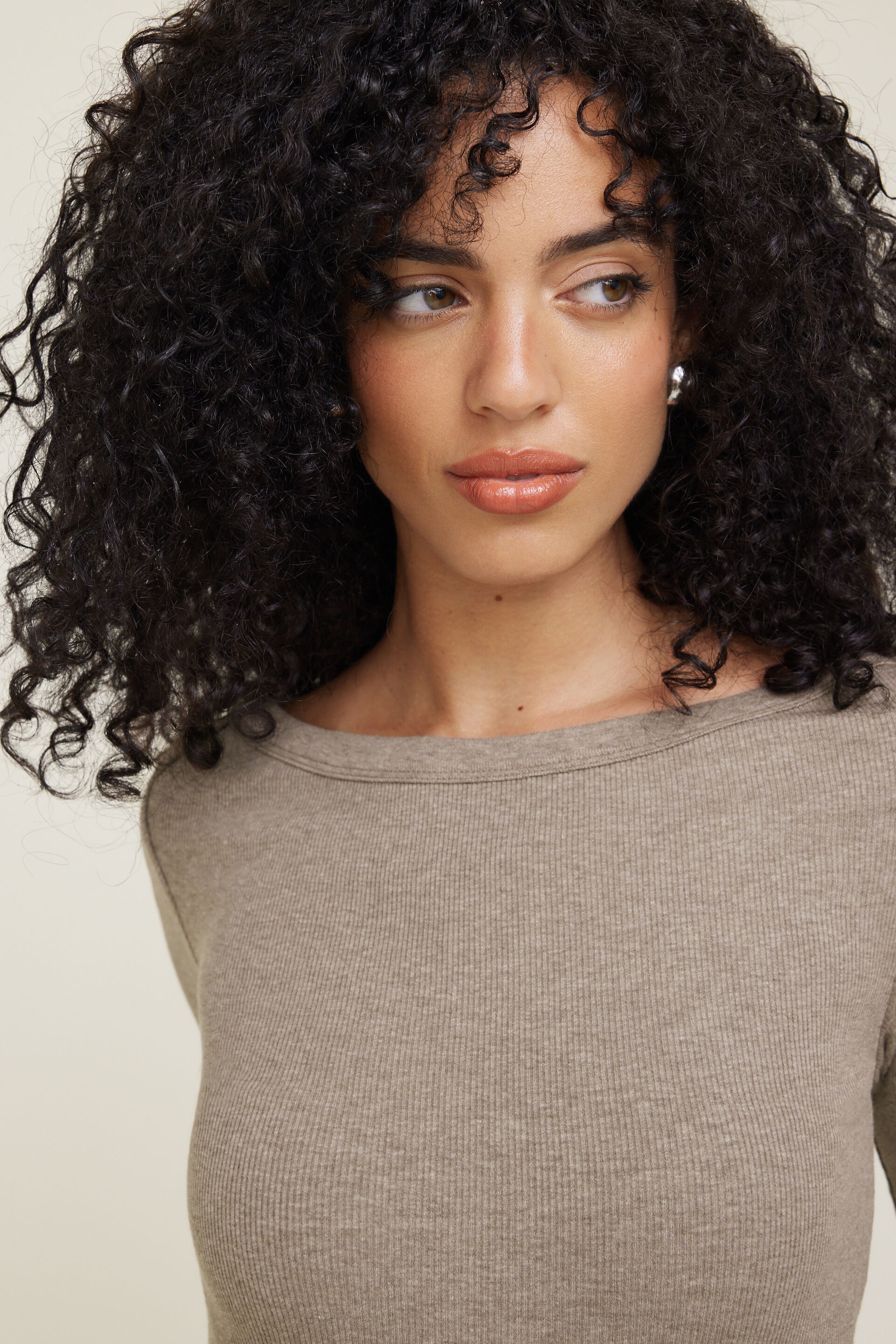 Nola Ribbed Long Sleeve T Shirt