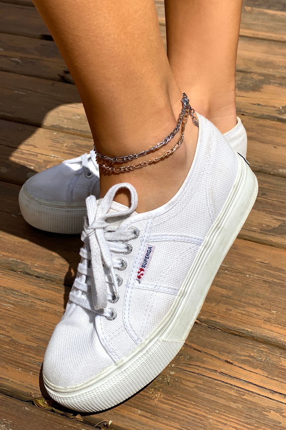 Dynamite 2 Pack Figaro Chain Anklet. 1