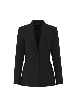 Minijupe bleue en satin.