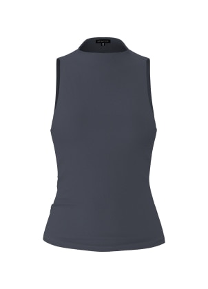 Camisole grise à col montant. 