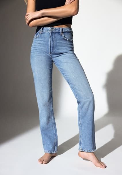 Shop straight leg jeans.