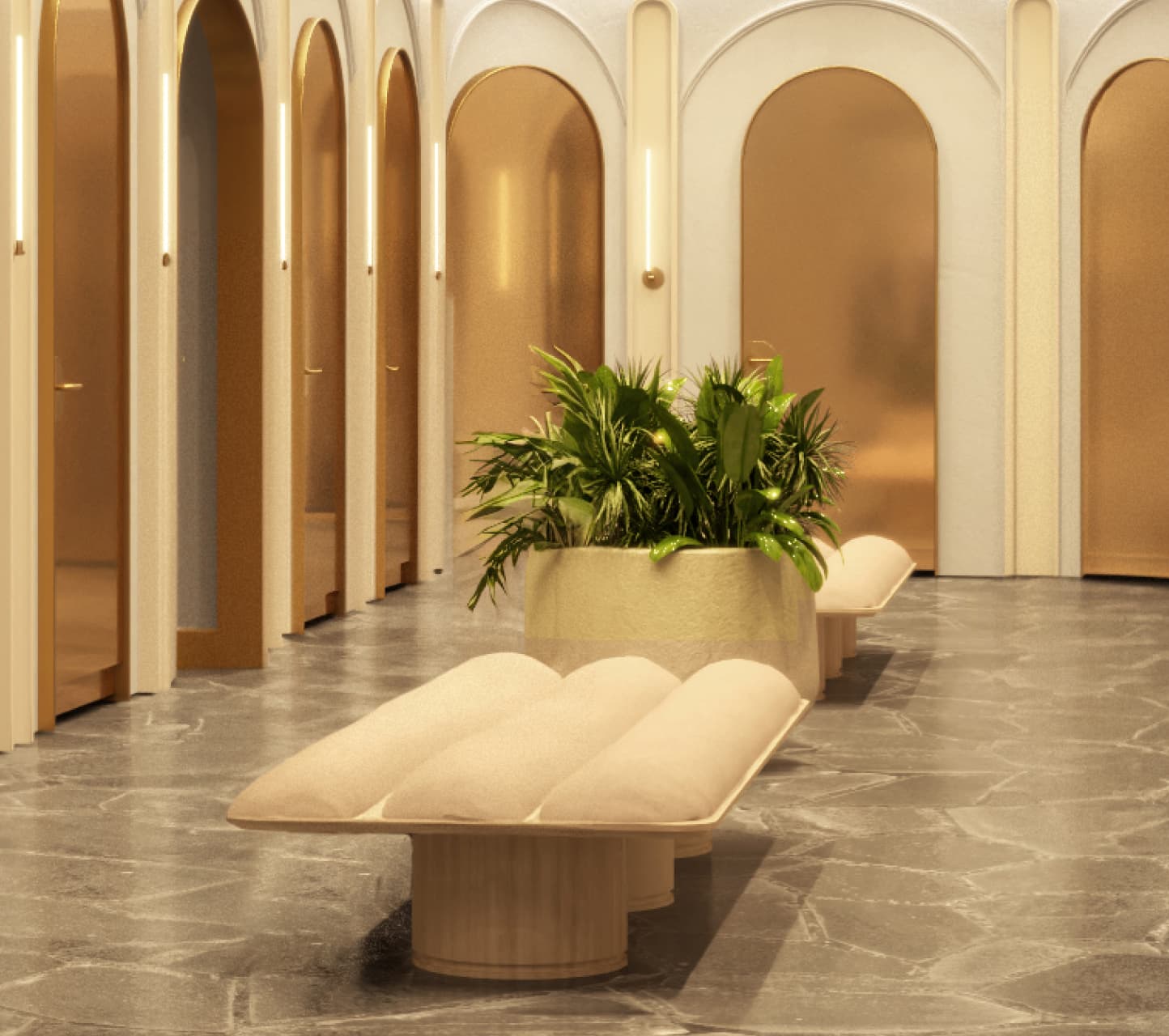 Dressing rooms at Dynamite.