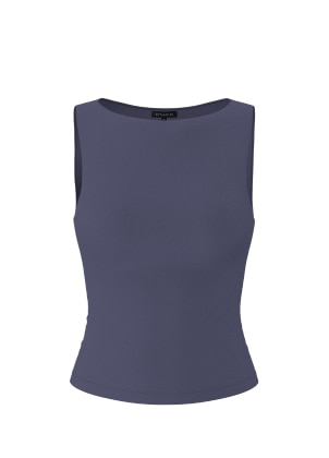 Grey sculpt tank top.