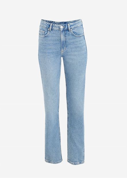 The Chiara slim-straight jeans in light blue.