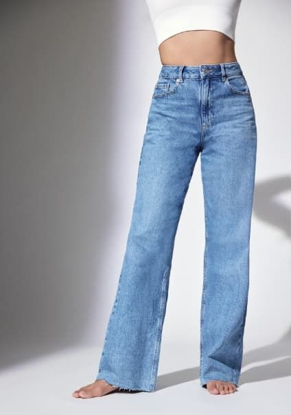 Shop wide leg jeans.