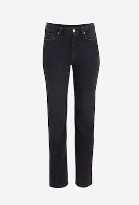 The Chiara slim-straight jeans in dark grey.