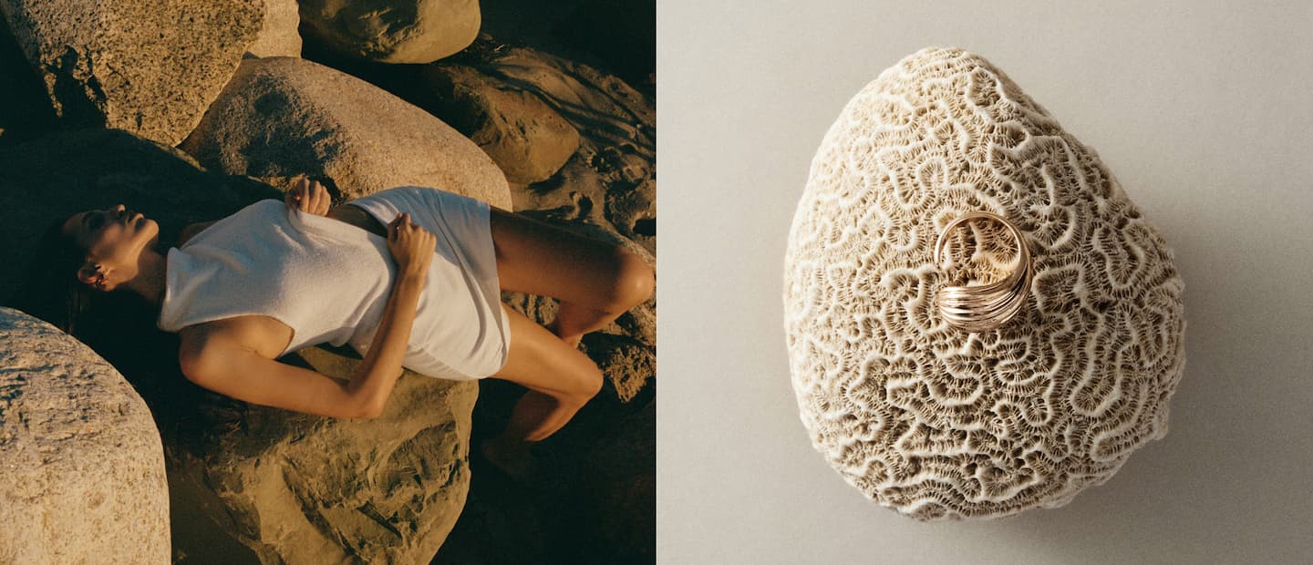 Model is wearing a white halter top and white mini skirt set.