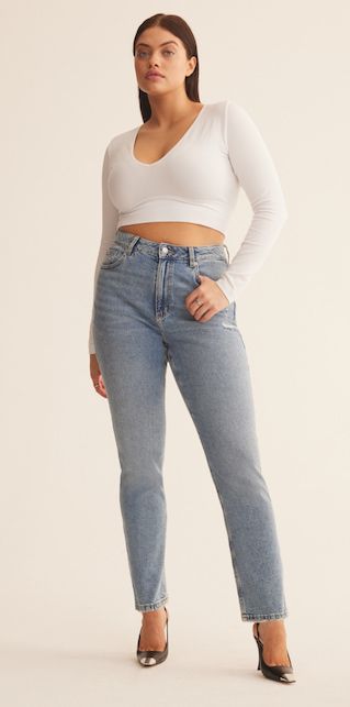 Shop slim straight jeans