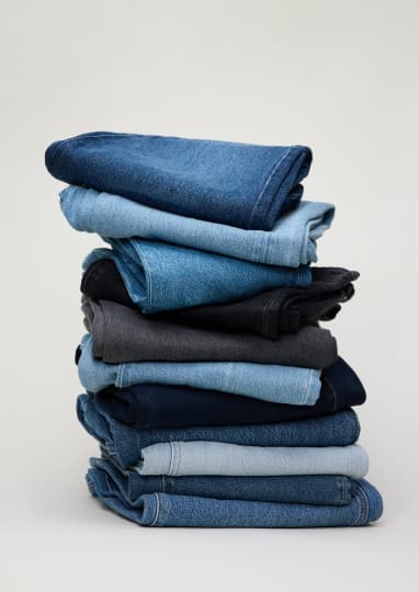 A pile of jeans.