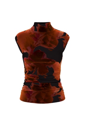 Brown long sleeve T shirt.