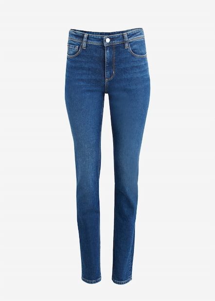 The Kate skinny jeans in dark indigo blue.