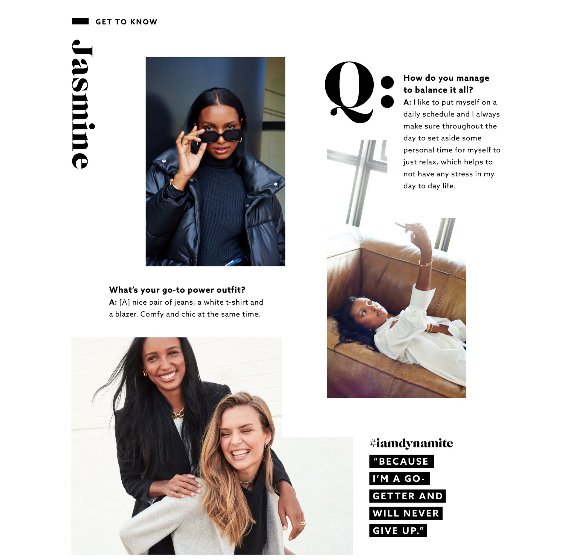 What social changes aee you hoping to see in the future? A:I hope to see people being kinder.The world really just needs more love and positivity spread around.