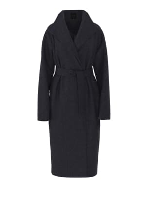 Brown faux fur jacket.