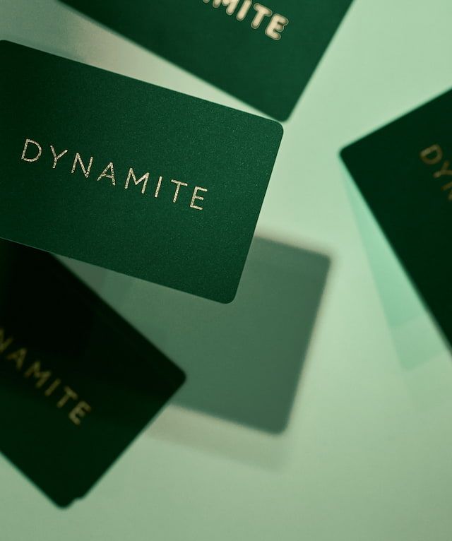 A black Dynamite gift card.