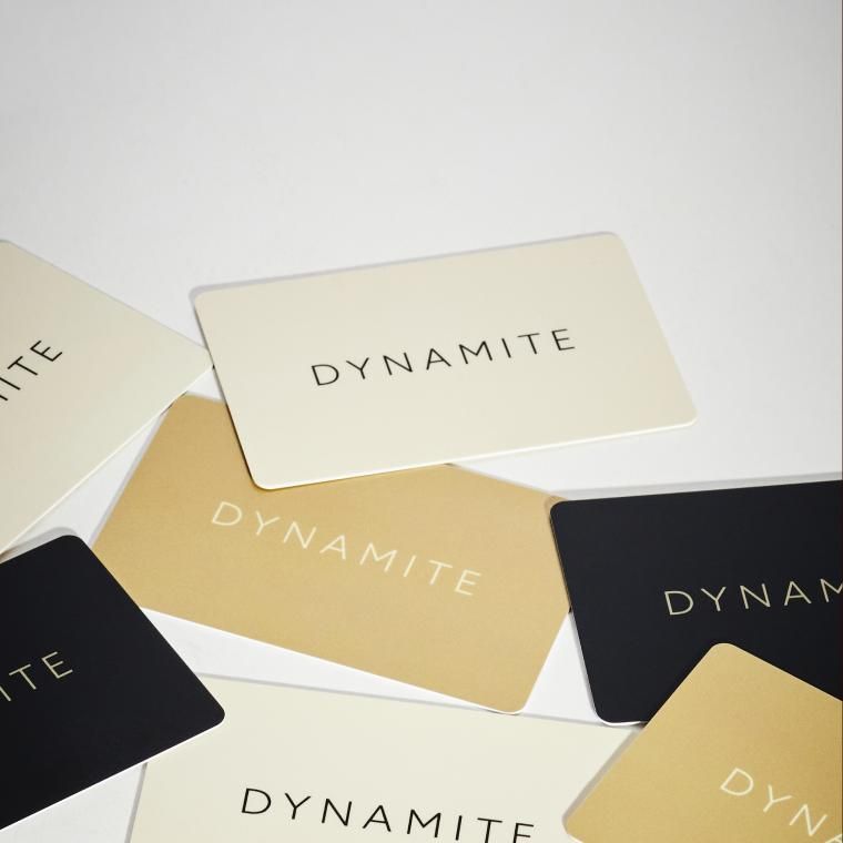Dynamite physical gift card.