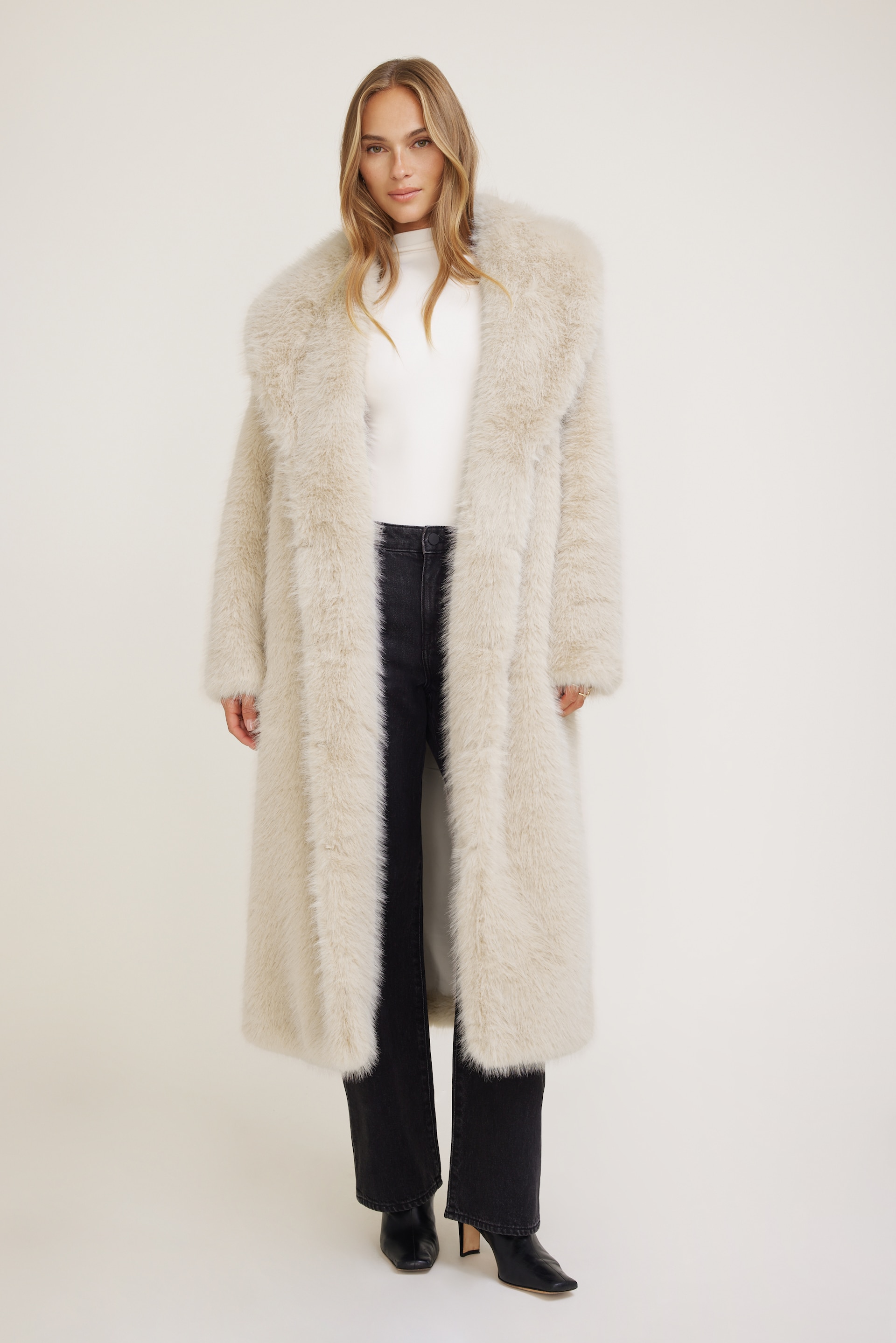Faux Fur Maxi Coat